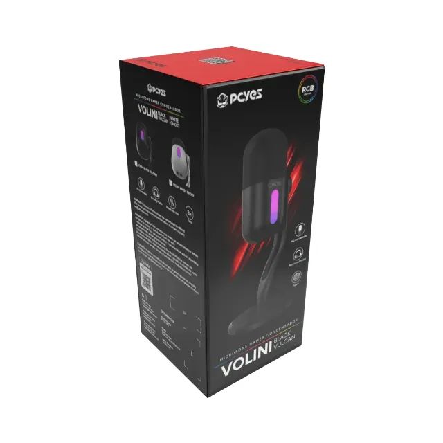 Microfone PCYES Gamer Hylia USB RGB com Mute e Cápsula Condensadora - Foto 5