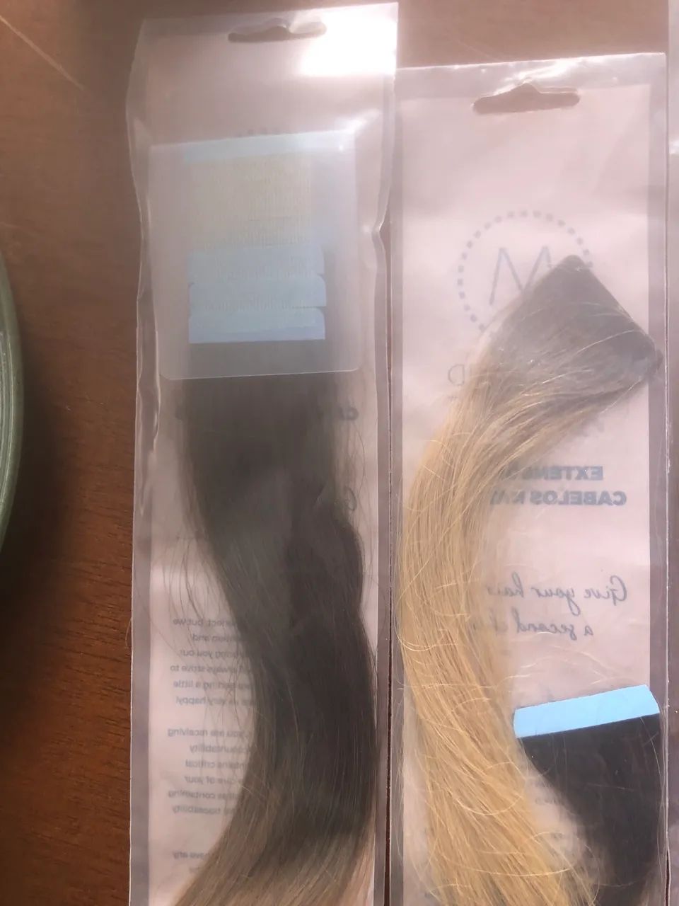 Aplique de cabelo mix mermaid cor doce de leite - Foto 4