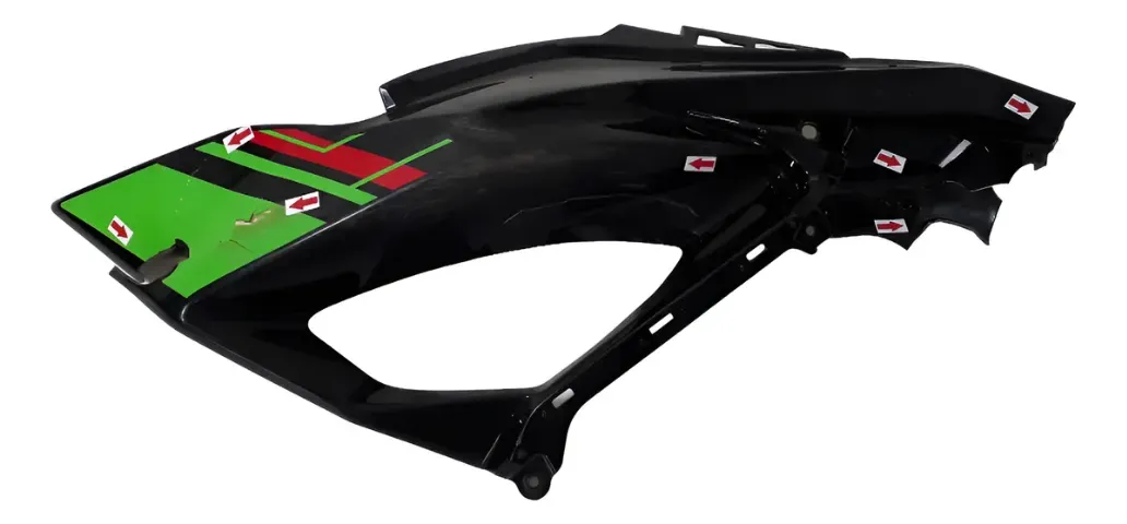 Carenagem Inferior Kawasaki Zx4r 24/26 L/e Detalhes 61486 Preto