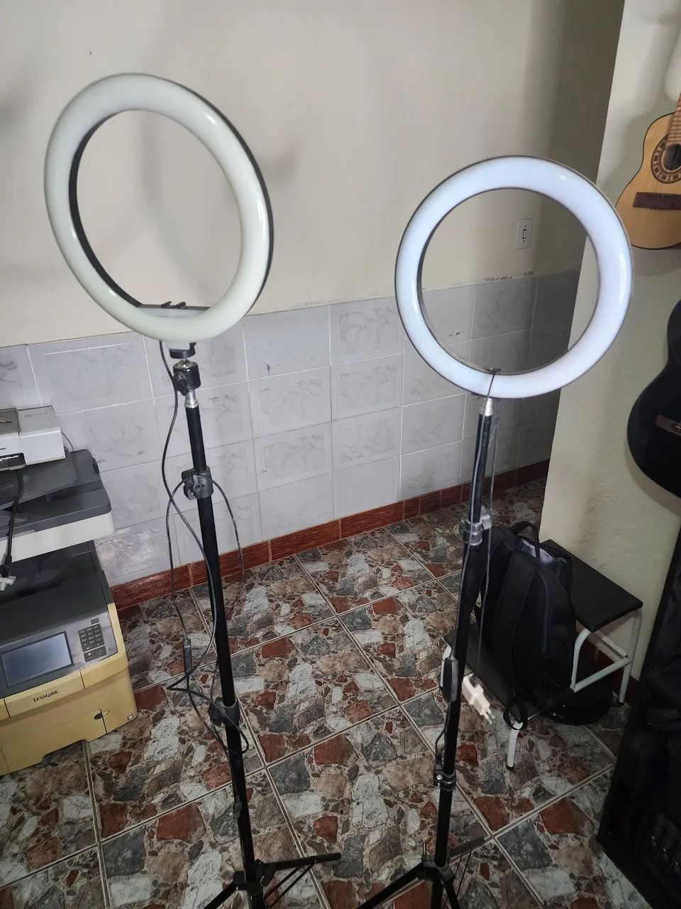 2 Ring light + tripé 1.80m