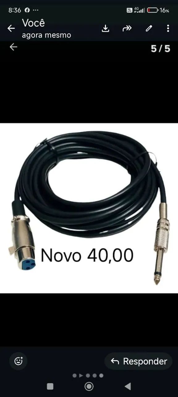 Cabos de microfone  - Foto 4