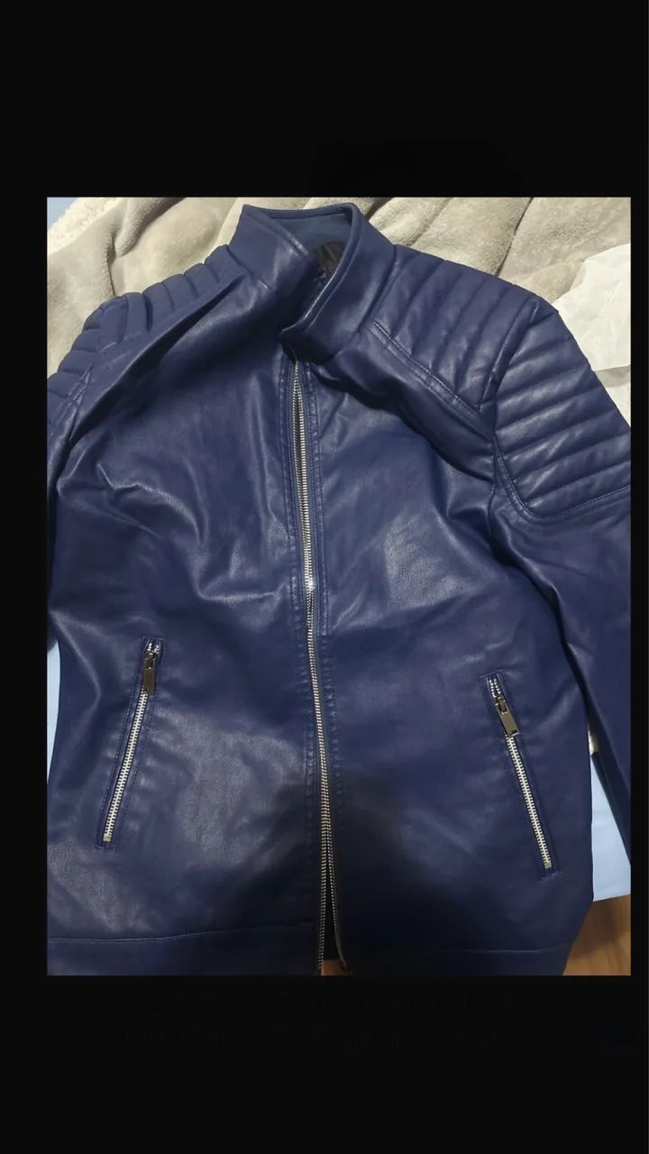 Jaqueta de Couro Slim FIT - Foto 2