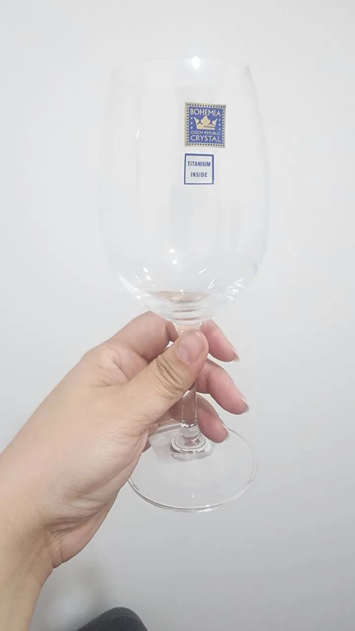 Taça de Vinho Cristal 450ml - Foto 2