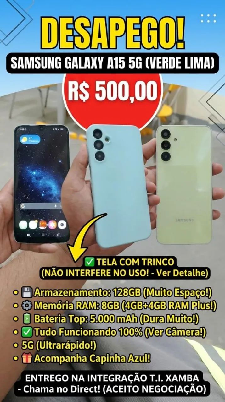 Samsung Galaxy A15 5G Verde Lima