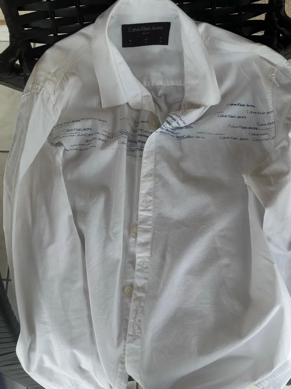 Camisa branca original Calvin Klein