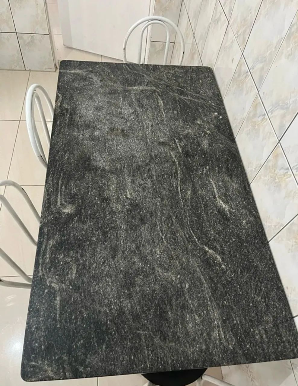 Mesa de mármore 4 cadeiras  - Foto 3