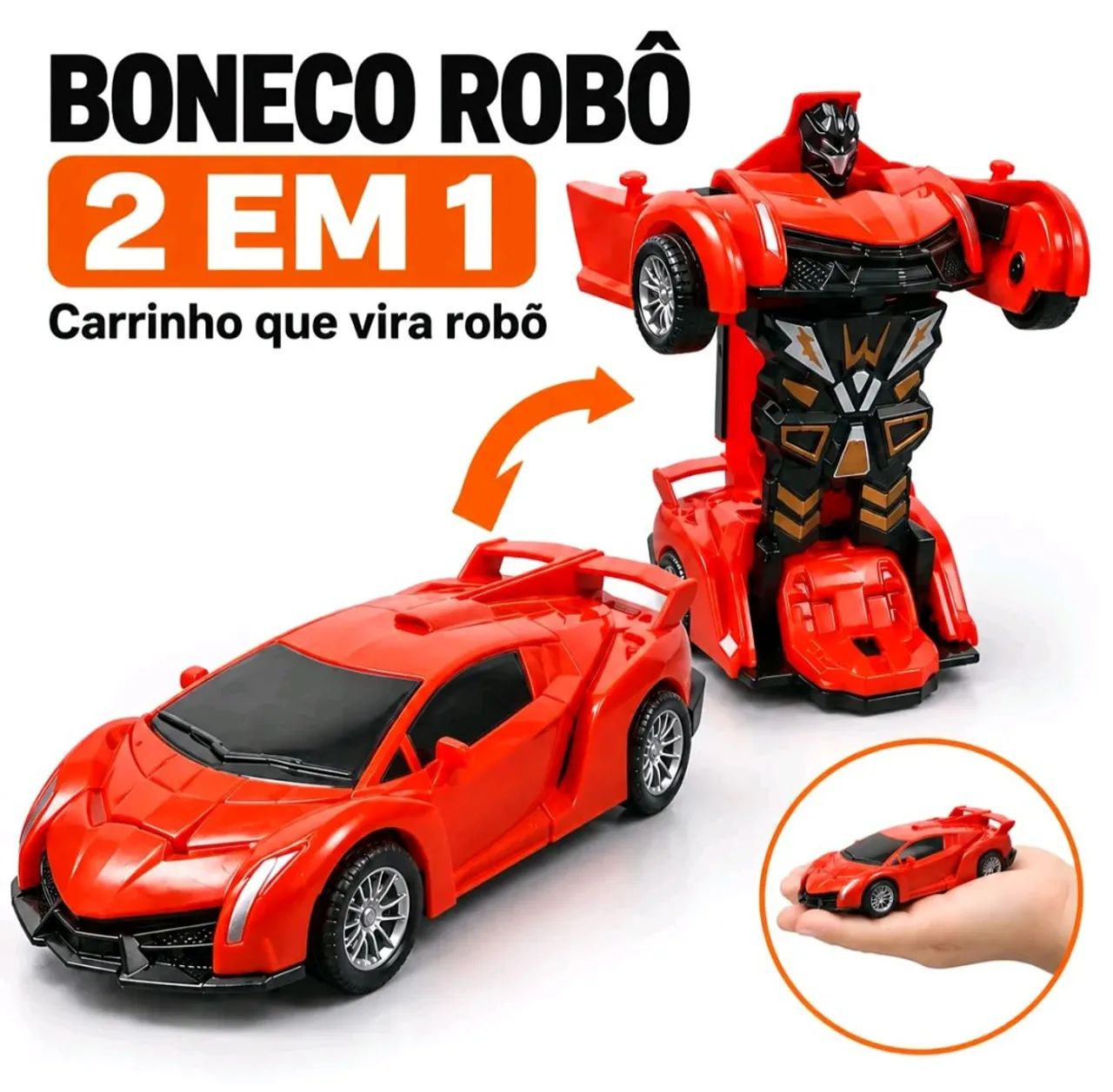 Boneco robô carro