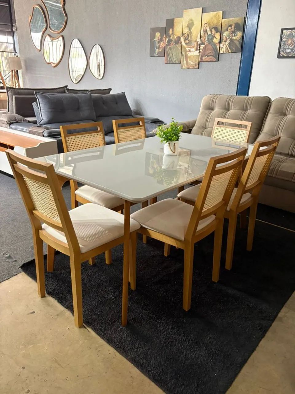 Conjunto de mesa com 6 cadeiras  - Foto 3