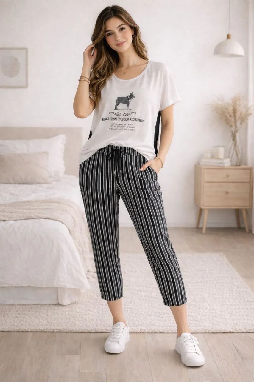 Conjunto calça e bata Luigi Bertolli tam M 
