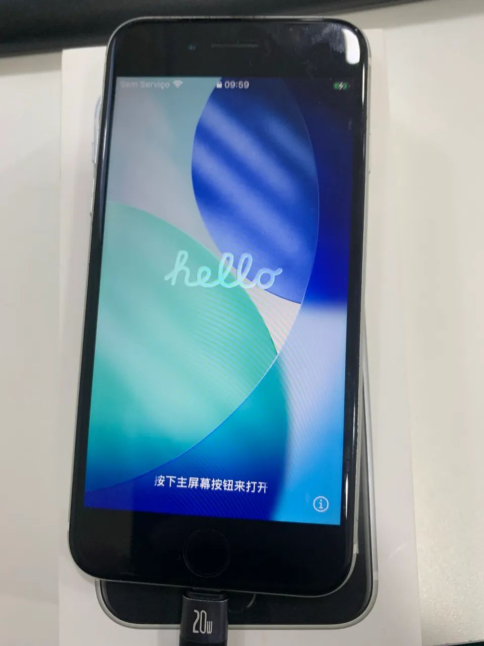 Vendo iPhone SE 2ª Geração - Branco 64G - Foto 4