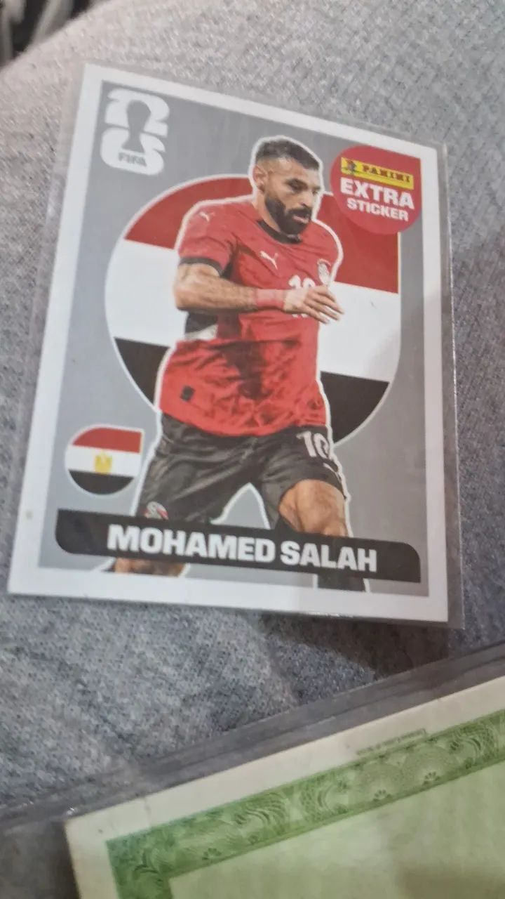 Figurinha Salah Prata - Algum de figurinhas 