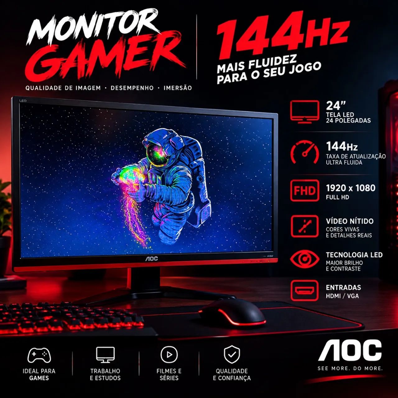Monitor AOC 144hz
