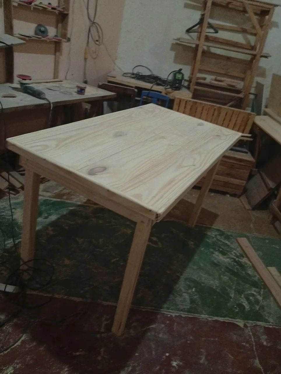 Mesa de madeira maciça 1,50x0, 80 - Foto 2