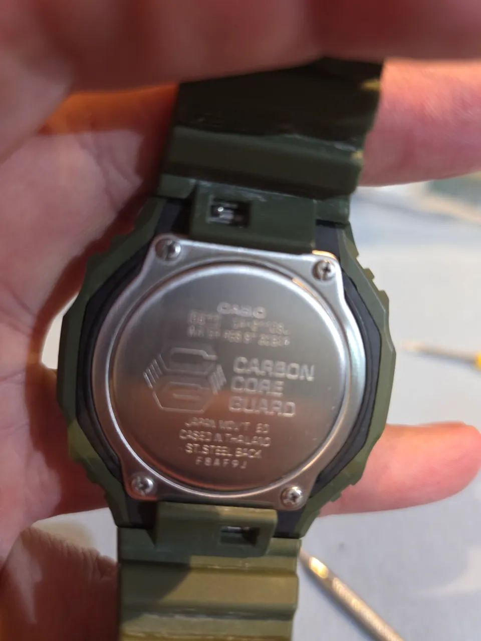 Relógio g shock ga 2100 verde - Foto 2