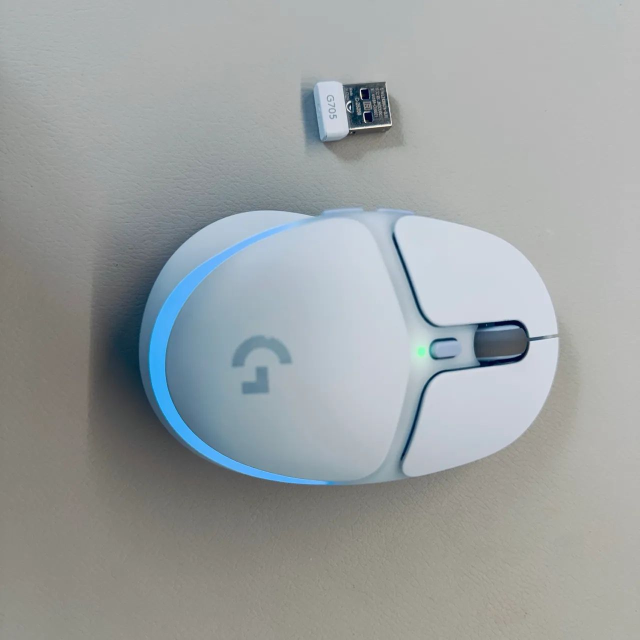 Logitech G705 Wireless Gaming Mouse Branco RGB LIGHTSPEED - Foto 2