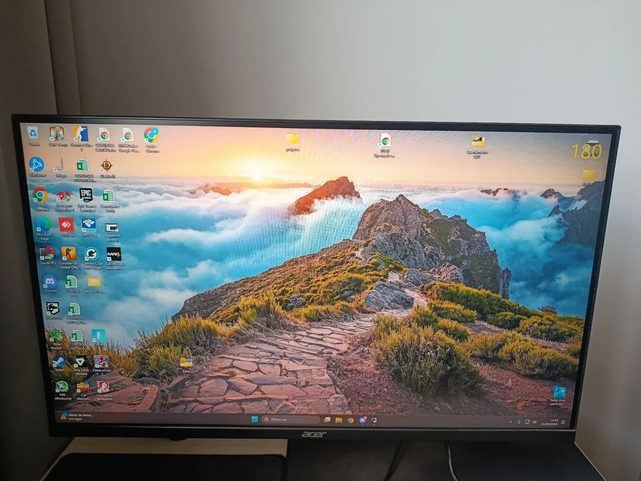 Monitor Acer 180hz 27 polegadas  - Foto 2