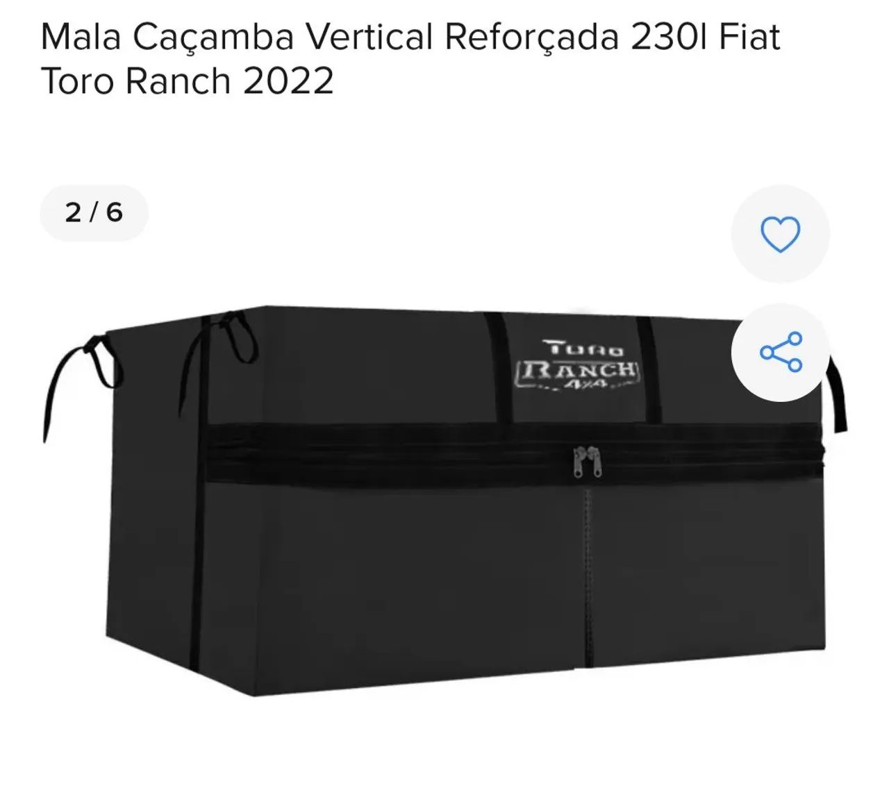 Mala Caçamba vertical reforçada. TORO Ranch 2022 - Foto 3