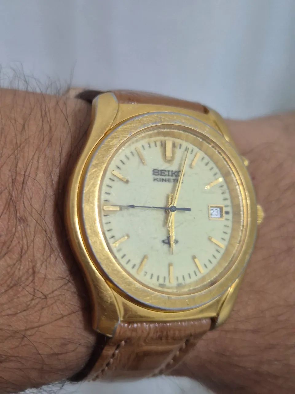 Relógio SEIKO KINETIC DOURADO   -   TODO REVISADO - Foto 2