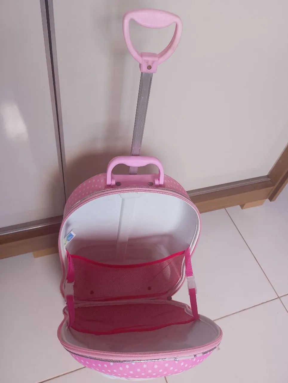 Bolsa escolar gatinha marie carrinho  - Foto 2