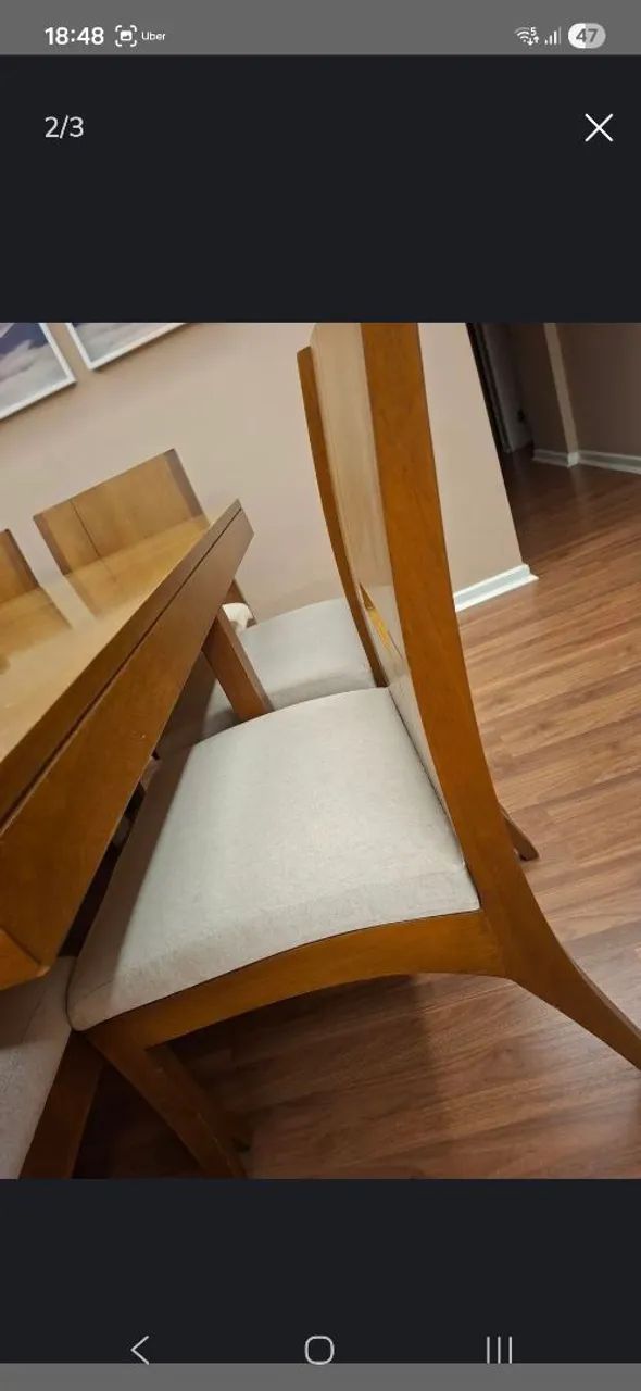 Oito Cadeiras de Jantar Sem a Mesa  - Foto 2