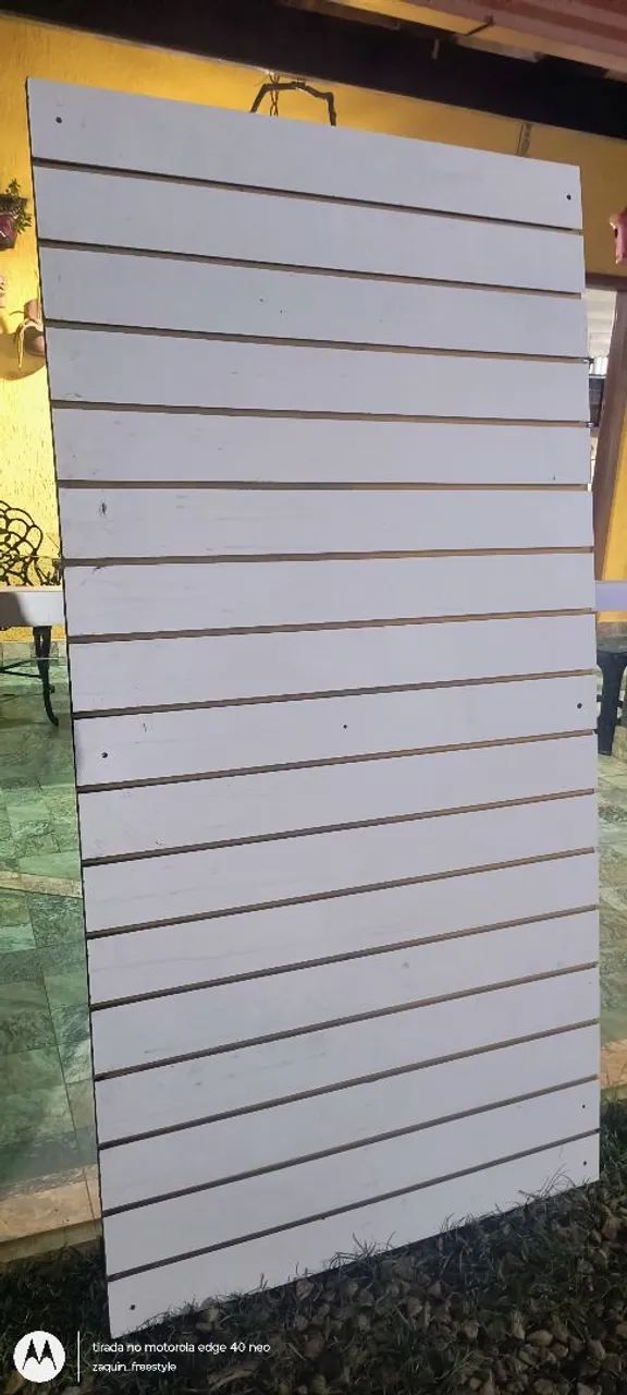 Painéis canaletado MDF branco horizontal 150,00 cada e vertical. 100,00 cada - Foto 3