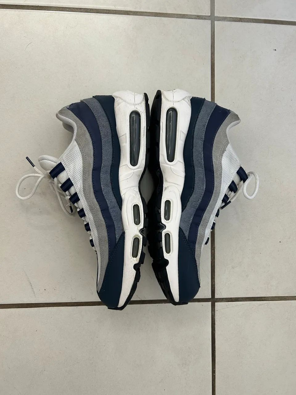 Tênis Nike Air Max 95 Azul Marinho e Cinza - Foto 5