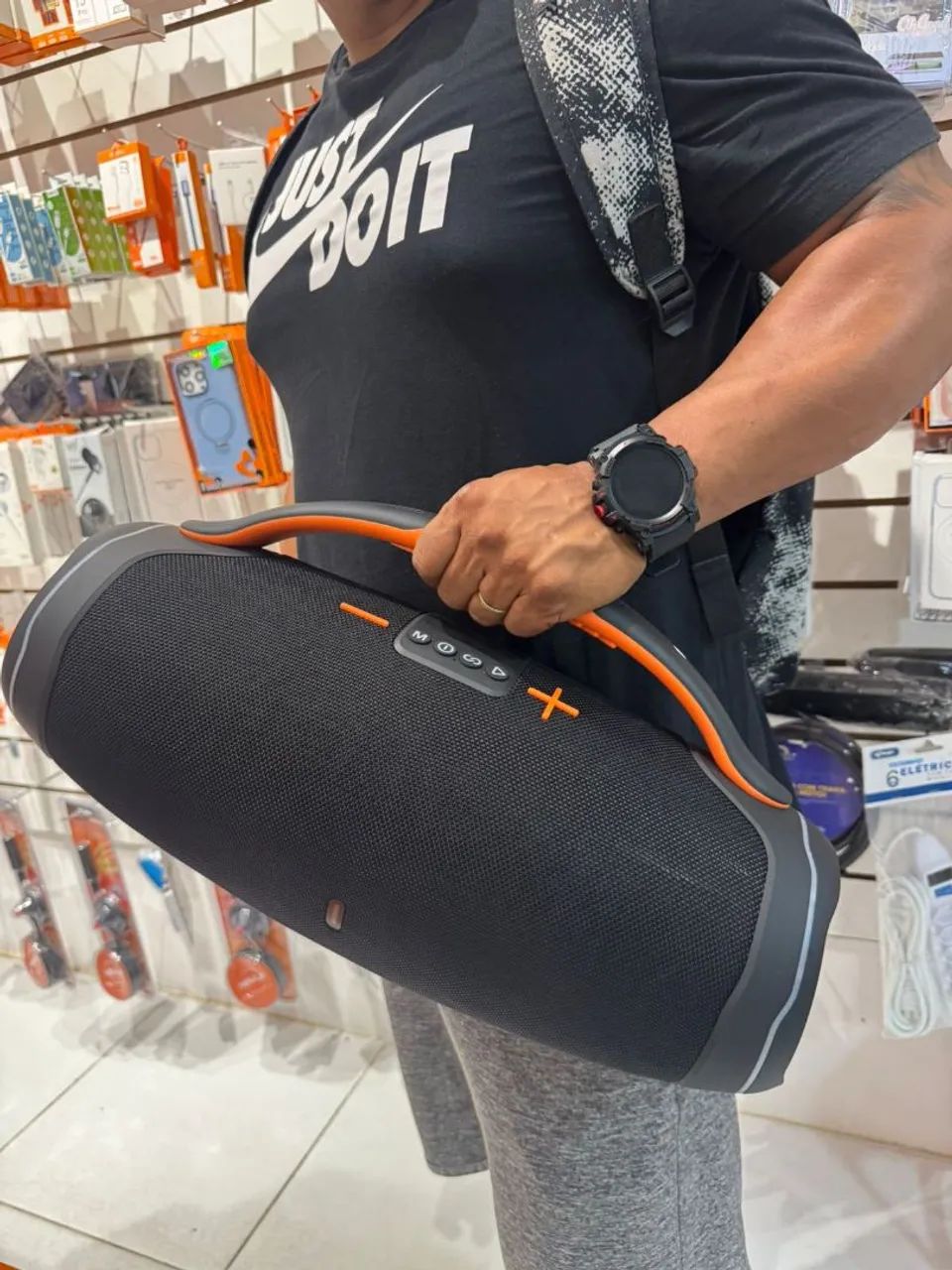 SOM BLUETOOTH PORTÁTIL BOOMBOX 