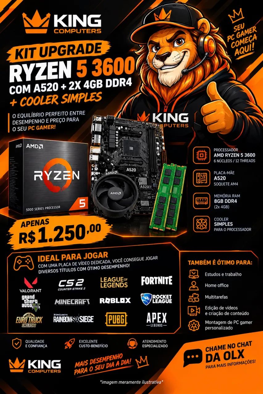 Kit Upgrade Ryzen 5 3600