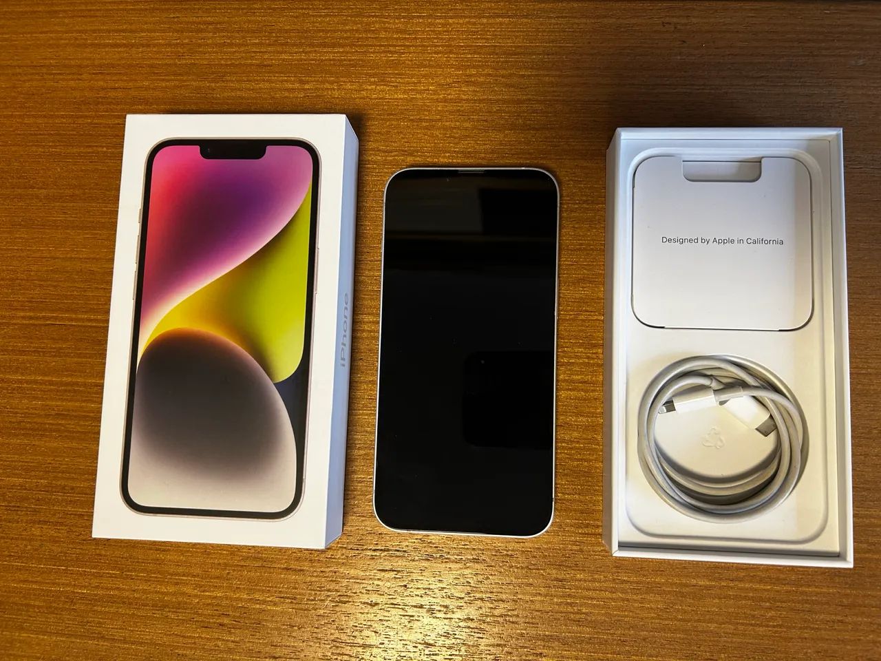 iPhone 14 128GB Estelar (Branco) - Com Caixa + Cabo Original - Foto 2