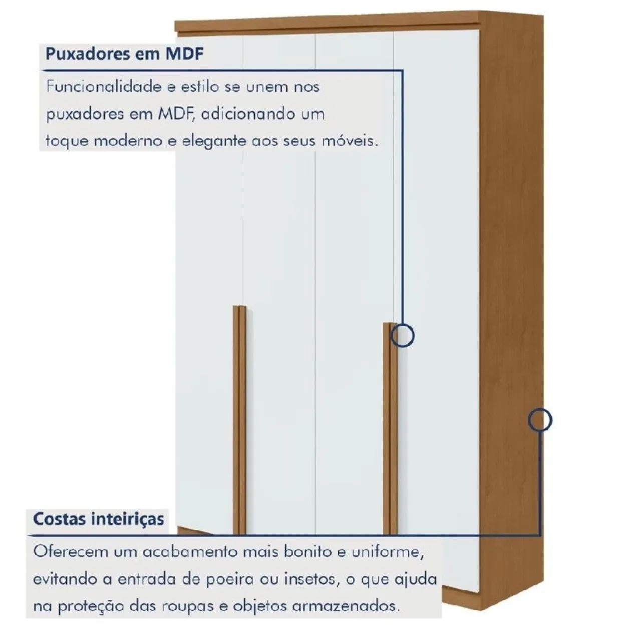 Guarda roupa 100% MDF - Foto 4