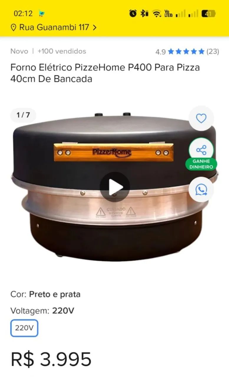 Forno elétrico abaixo do preço 