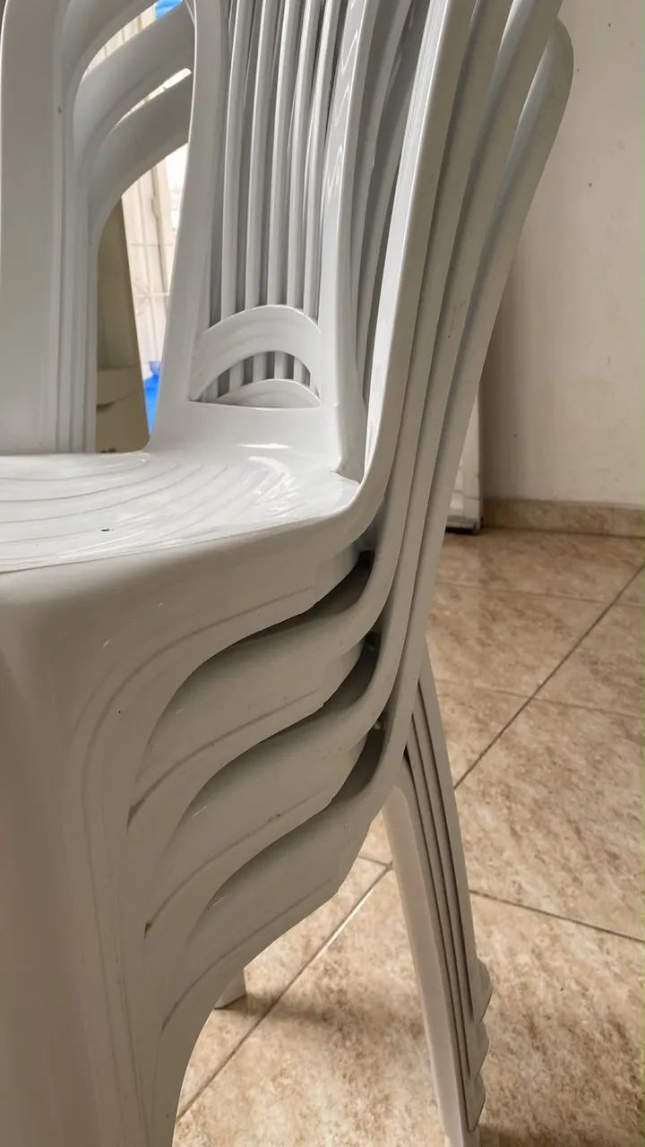 Cadeira plástico 4 unidades - Foto 2