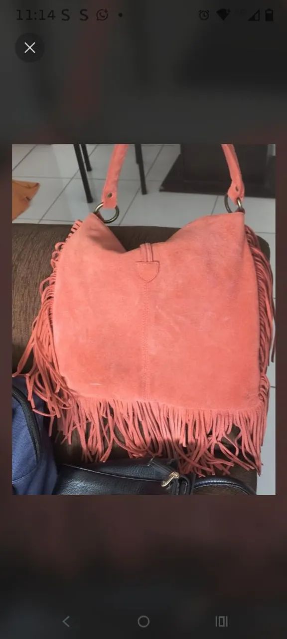 Bolsa em legítimo couro - Foto 5