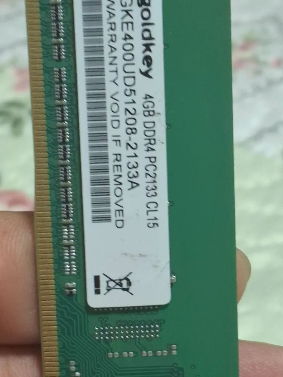 Memória ram DDR4 4GB 