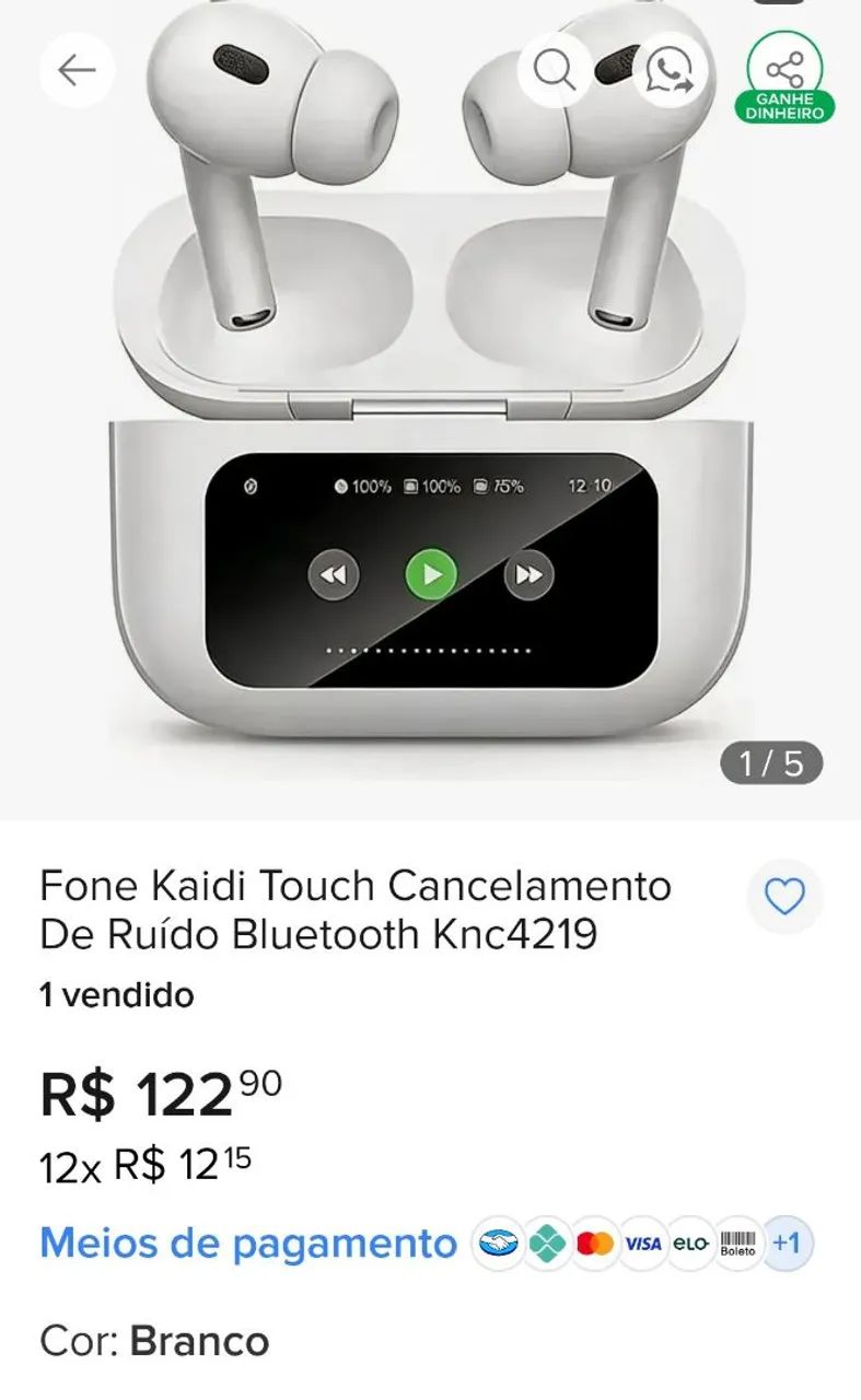 Fone Kaidi Touch  - Foto 4