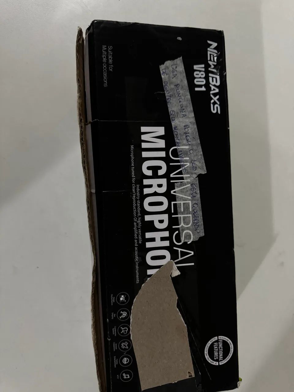 Microfone new baxs v801415985767987947521