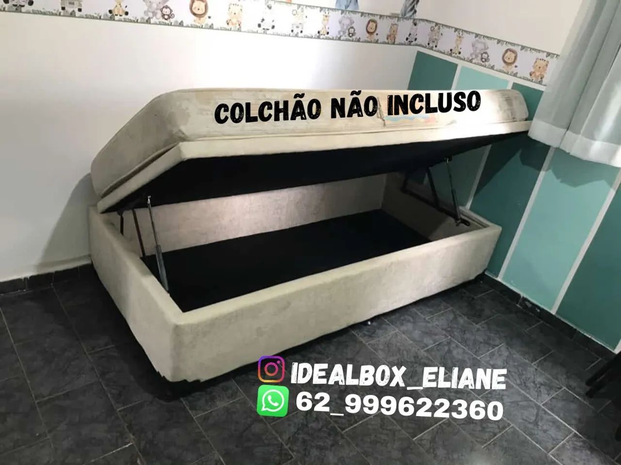Box baú Solteiro 88×188 _ Seu quarto mais organizado.