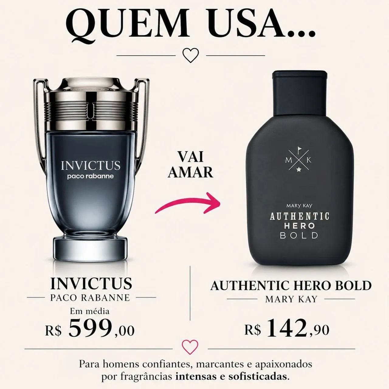 Perfume masculino Autentic Hero Bold da MARY KAY