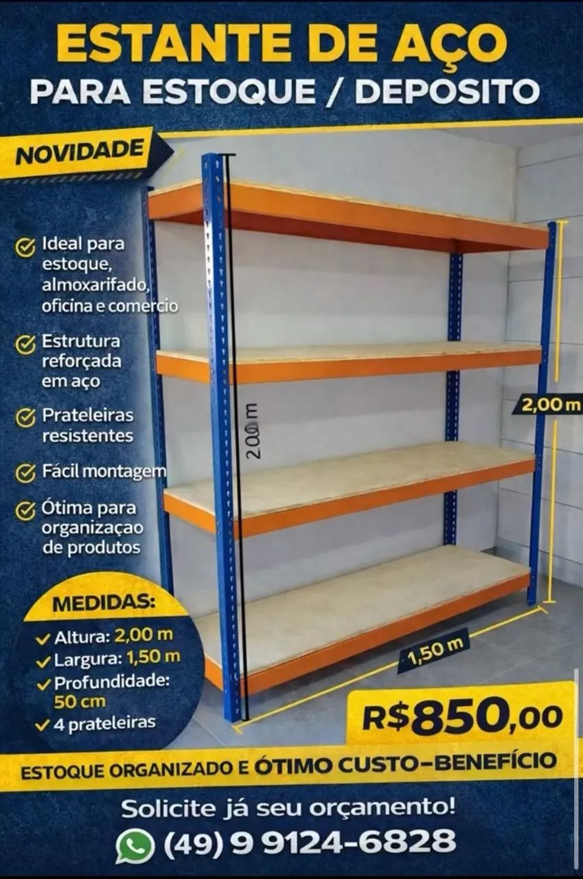 Estante de aço 