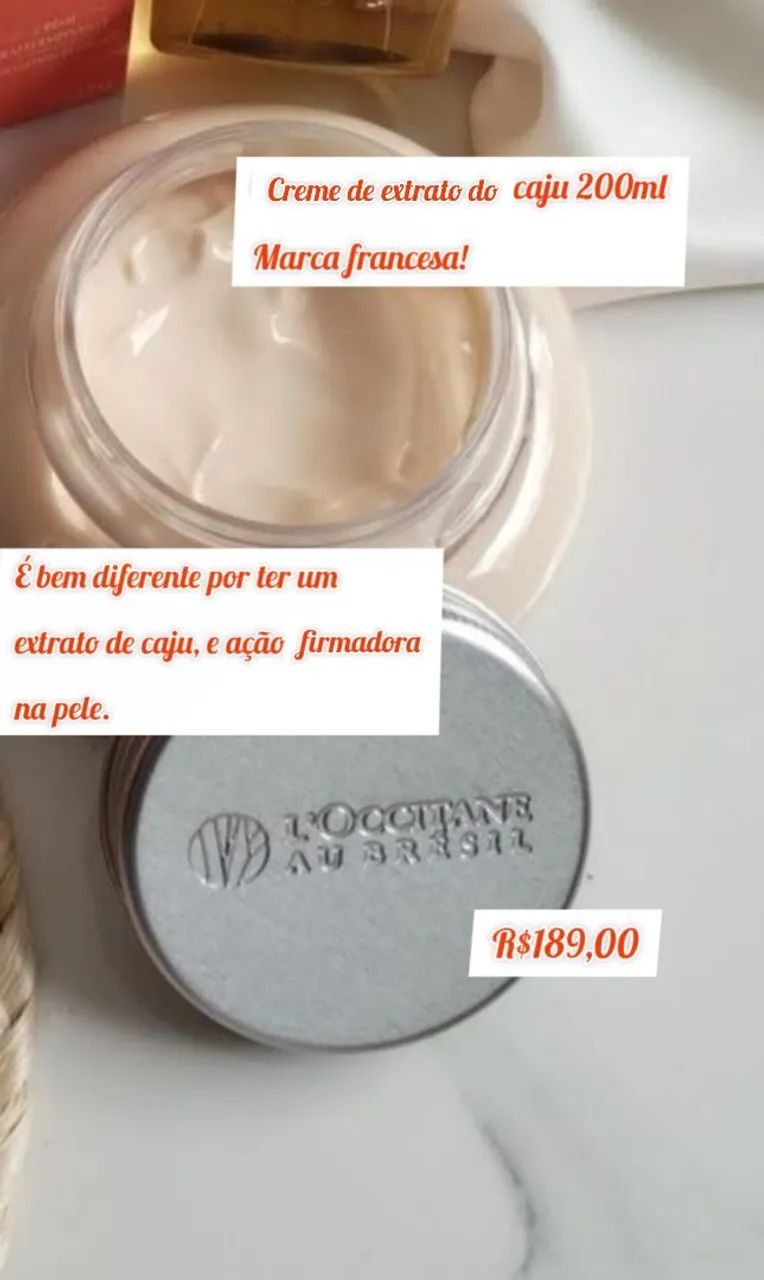 Creme Francês firmado de caju 200ml 