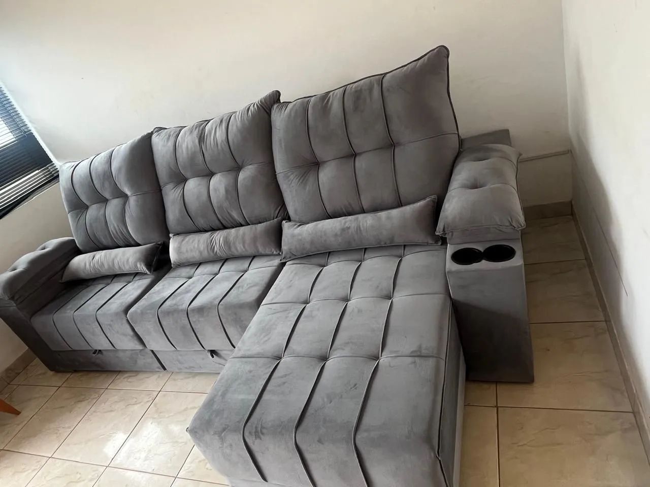 Sofá Zeus - 2 módulos e 3 módulos Novo a pronta entrega  - Foto 5