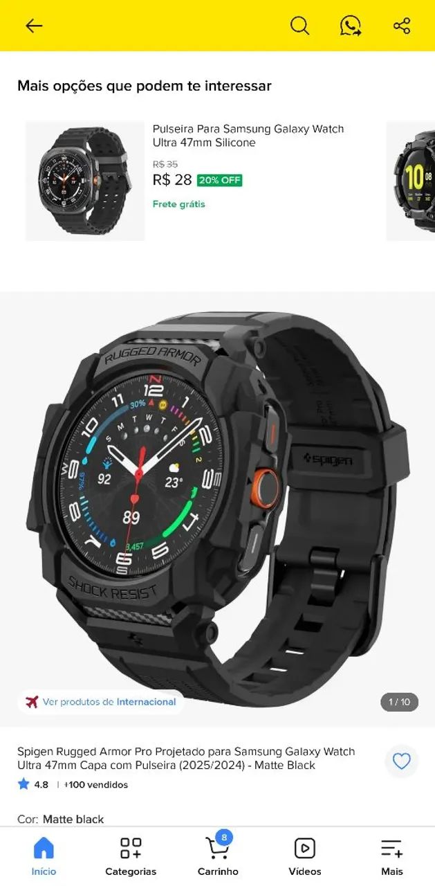 Capa Case Galaxy Watch 7  - Foto 3