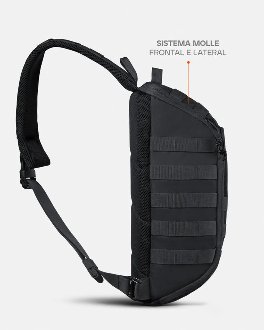 Bolsa de ombro Agility 2.0 preta invictus  - Foto 4
