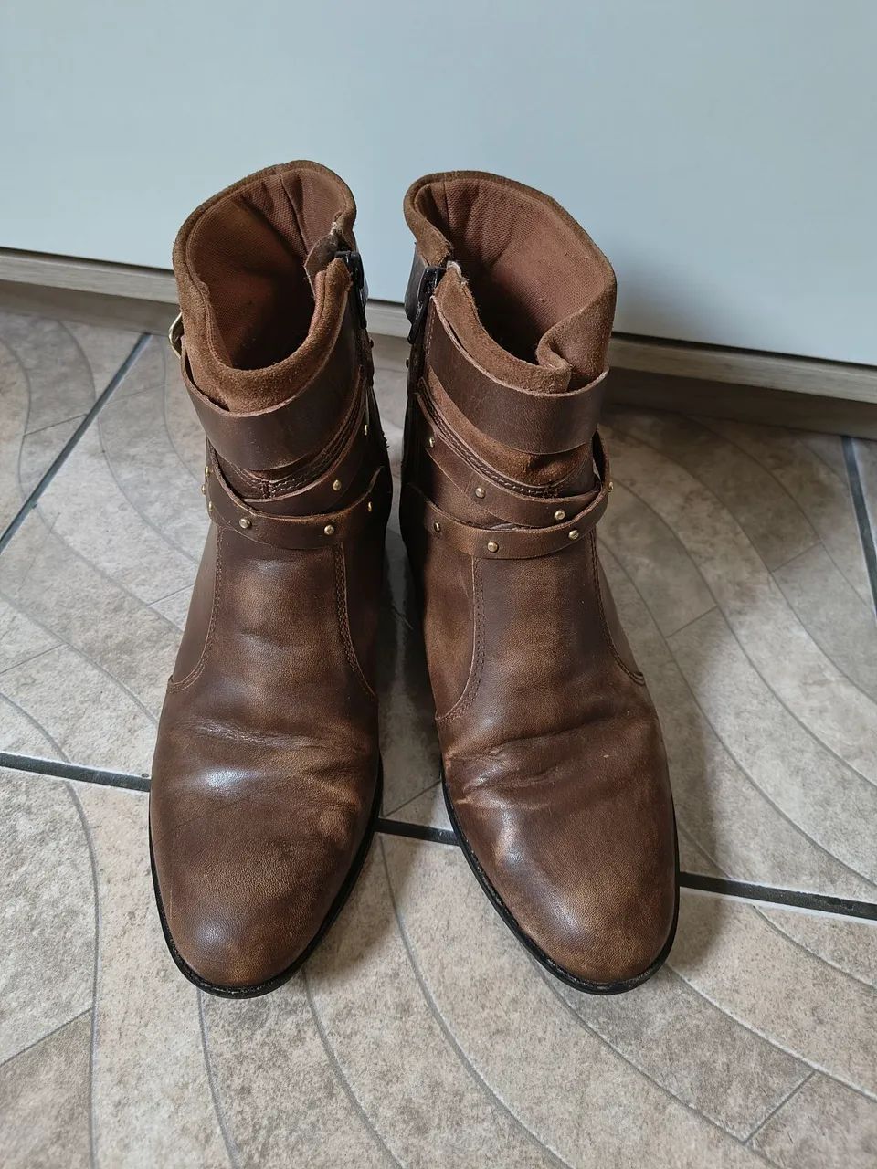 Bota cravo e canela couro legítimo Tam 37 - Foto 2