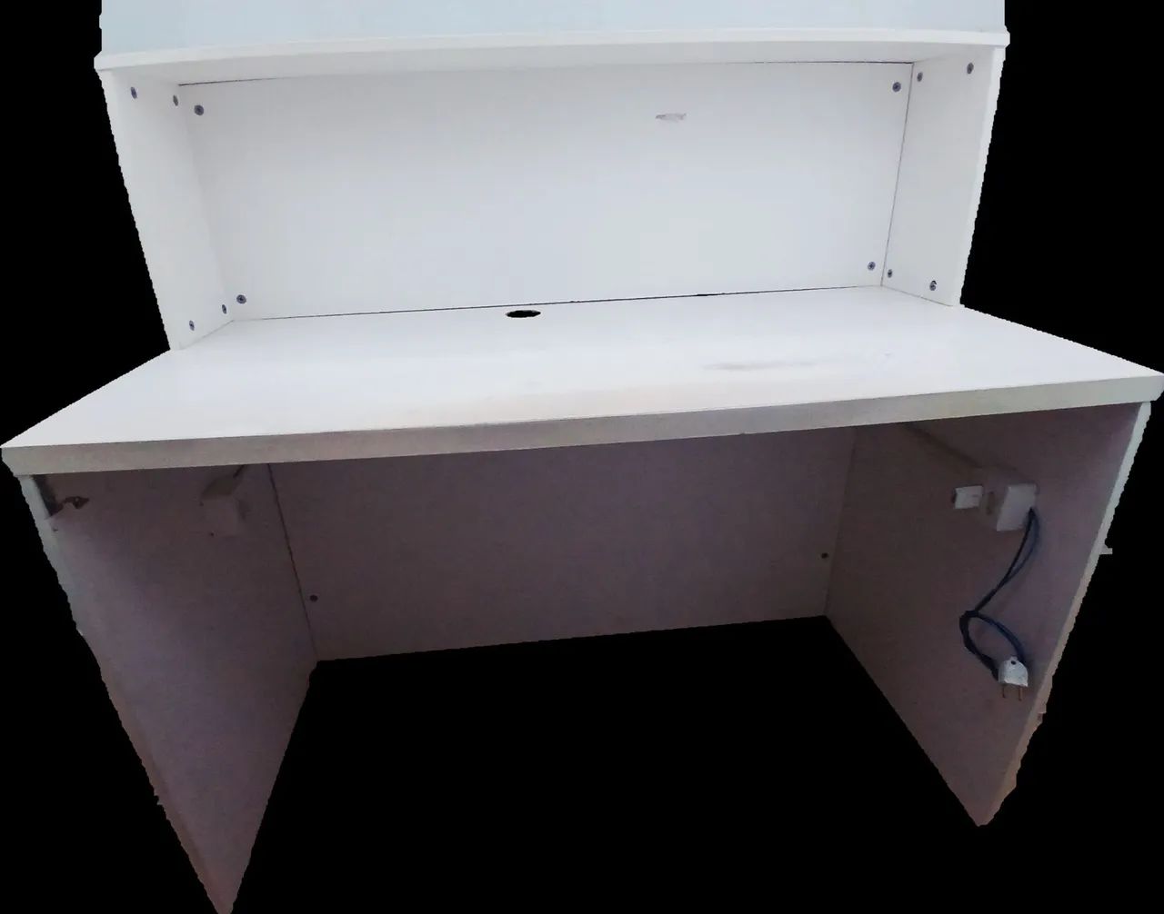 Balcão recepção 2 níveis branco - Foto 4