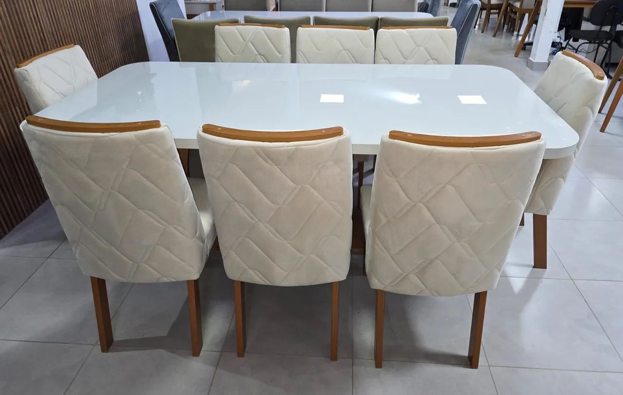 Mesa de Jantar 8 Lugares Conforto e Qualidade Pronta Entrega  - Foto 3