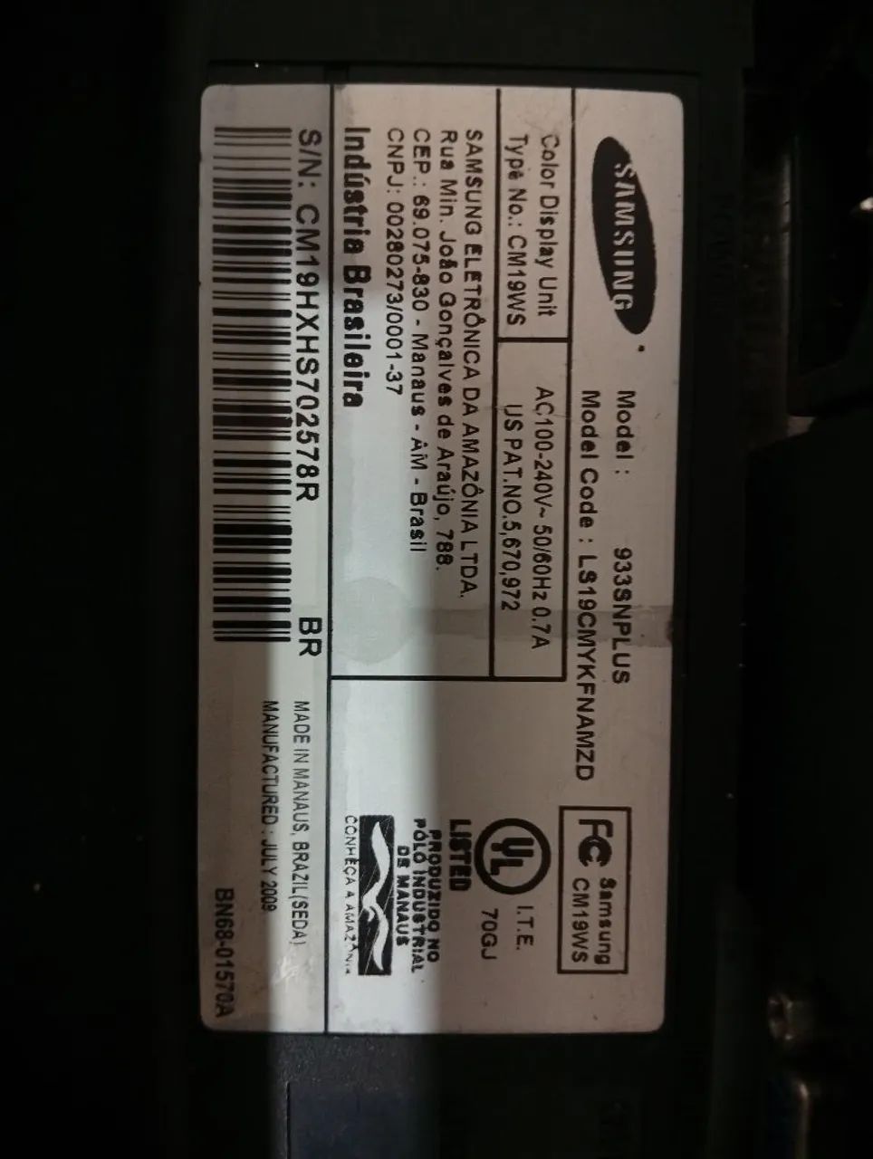 Monitor Samsung modelo 933snplus - Foto 3