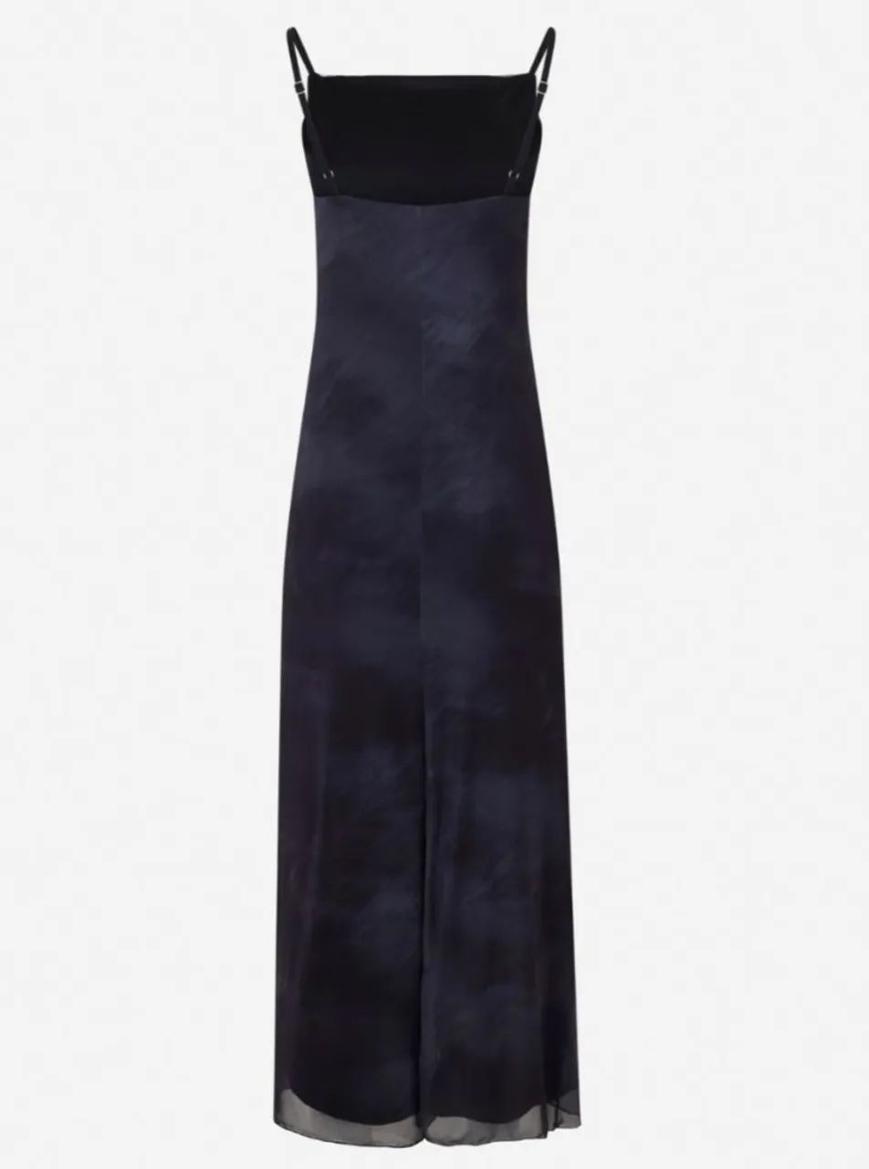 Vestido Midi em Tule com Estampa Manchada Flor - Foto 2