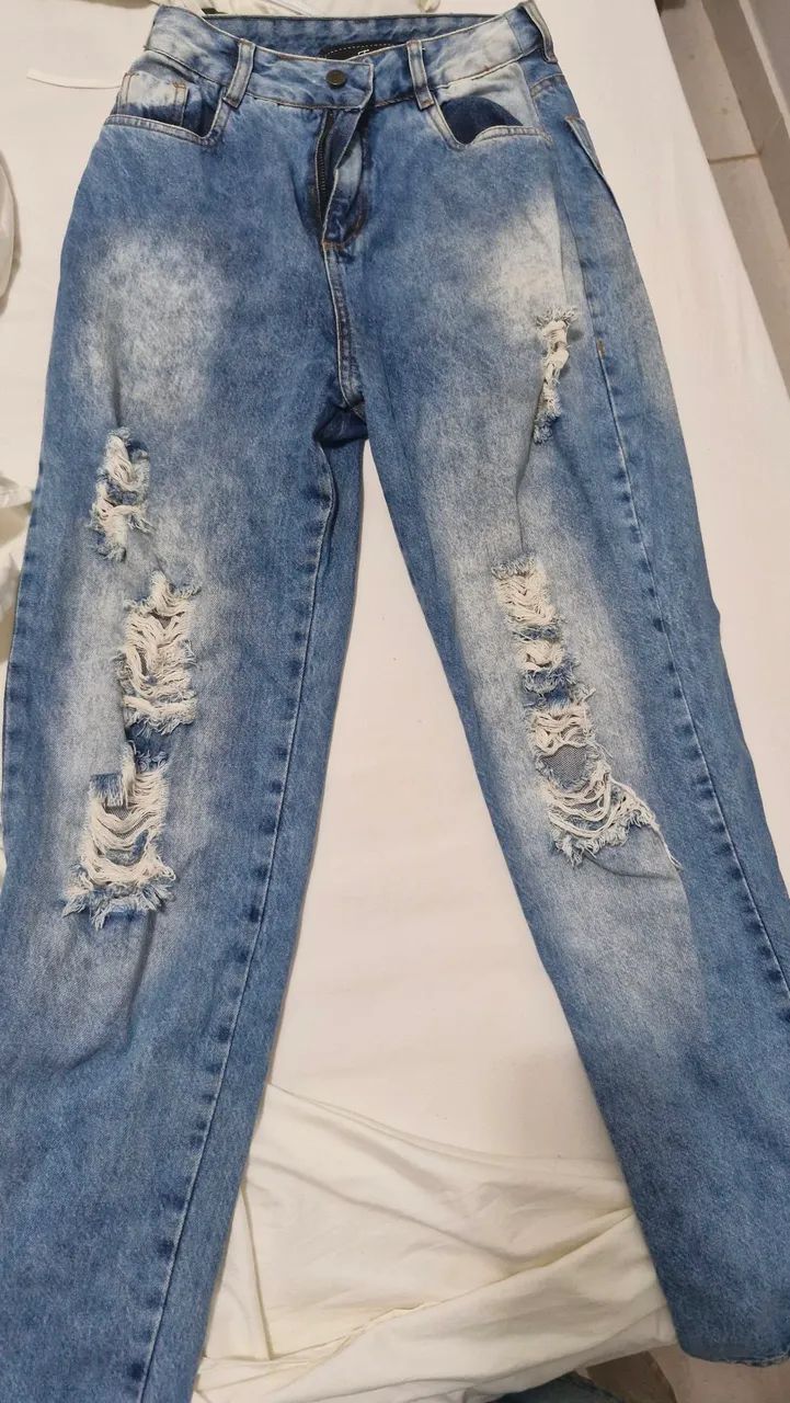 Calça jens moderna e estilosa - Foto 2