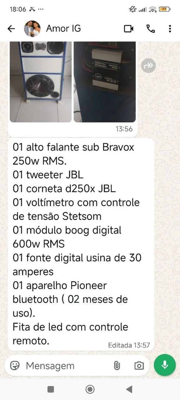 Caixa de som  profissional 